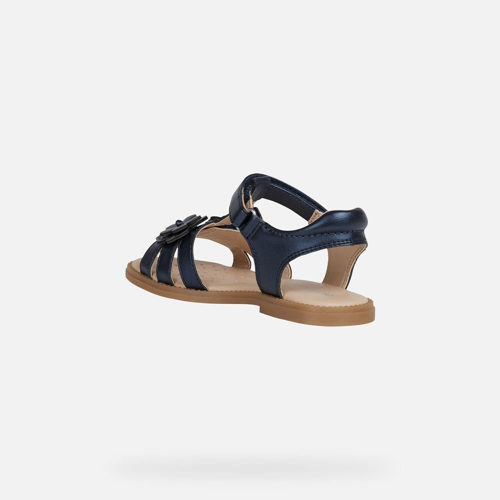 Sandalias Geox Menina Azul Marinho - Karly - ISPVX3904